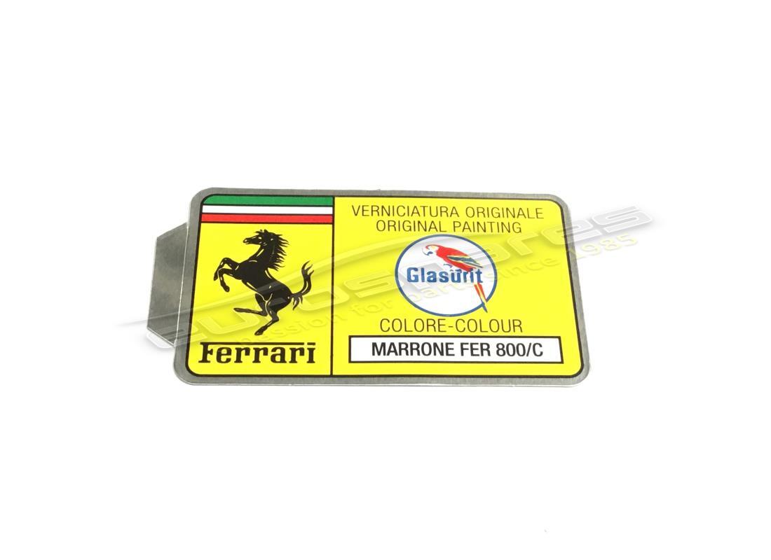 NEW FERRARI GLASURIT PAINT CODE STICKER (CIRCLE). PART NUMBER ER361545 (1) new ferrari glasurit paint code sticker (circle). part number er361545 (1)