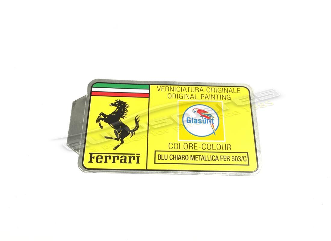 NEW FERRARI GLASURIT PAINT TAG. PART NUMBER MC361512 (1) new ferrari glasurit paint tag. part number mc361512 (1)