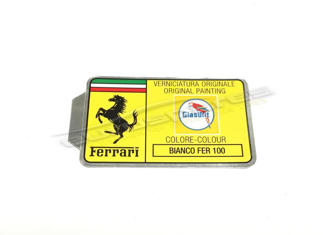 NEW FERRARI GLASURIT PAINT TAG. PART NUMBER MC36153 (1) new ferrari glasurit paint tag. part number mc36153 (1)
