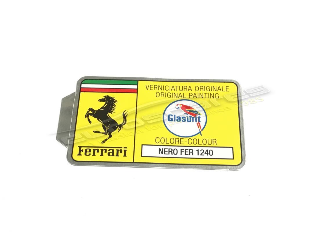 NEW FERRARI GLASURIT PAINT CODE STICKER (CIRCLE). PART NUMBER ER361547 (1) new ferrari glasurit paint code sticker (circle). part number er361547 (1)