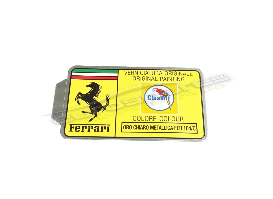 NEW FERRARI GLASURIT PAINT TAG. PART NUMBER MC36157 (1) new ferrari glasurit paint tag. part number mc36157 (1)