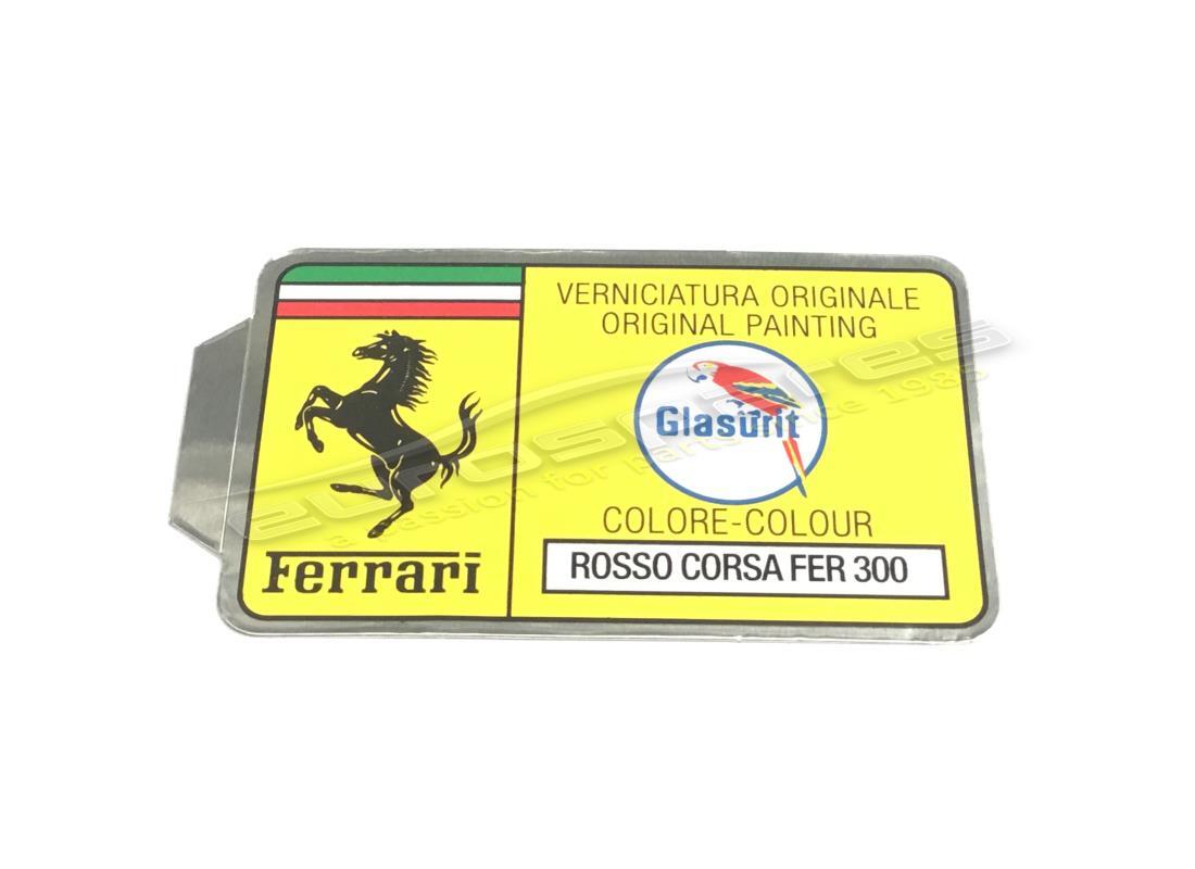 NEW FERRARI GLASURIT PAINT CODE STICKER (CIRCLE). PART NUMBER ER361550 (1) new ferrari glasurit paint code sticker (circle). part number er361550 (1)