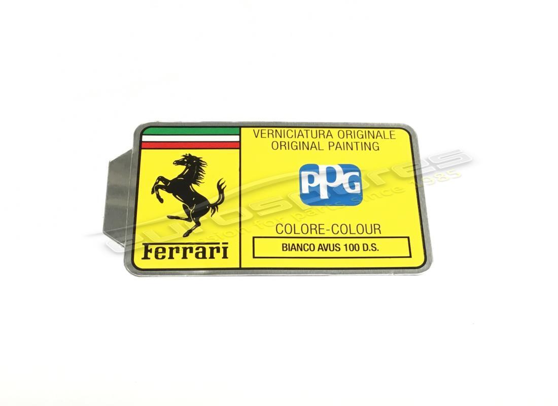 NEW FERRARI PPG PAINT TAG. PART NUMBER MC361556 (1) new ferrari ppg paint tag. part number mc361556 (1)