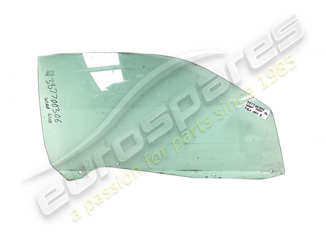USED MASERATI RH DOOR GLASS M338. PART NUMBER 387700306 (1) used maserati rh door glass m338. part number 387700306 (1)