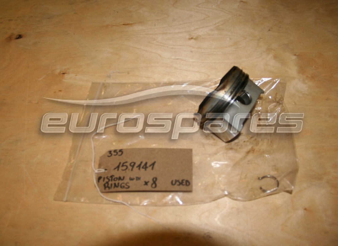 USED FERRARI PISTON WITH RING. PART NUMBER 159141 (1) used ferrari piston with ring. part number 159141 (1)