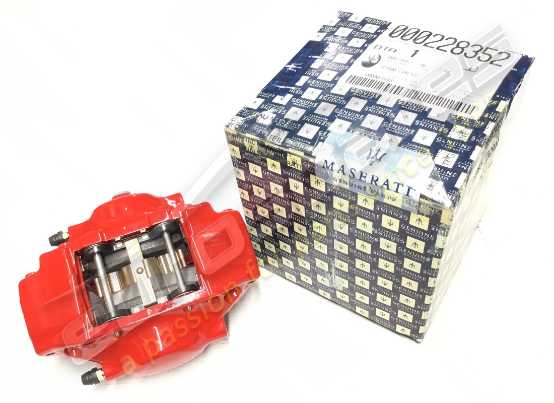 NEW MASERATI REAR RH BRAKE CALIPERSRED. PART NUMBER 228352 (1) new maserati rear rh brake calipersred. part number 228352 (1)