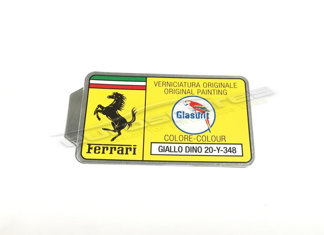 NEW FERRARI GLASURIT PAINT CODE STICKER (CIRCLE). PART NUMBER ER361549 (1) new ferrari glasurit paint code sticker (circle). part number er361549 (1)