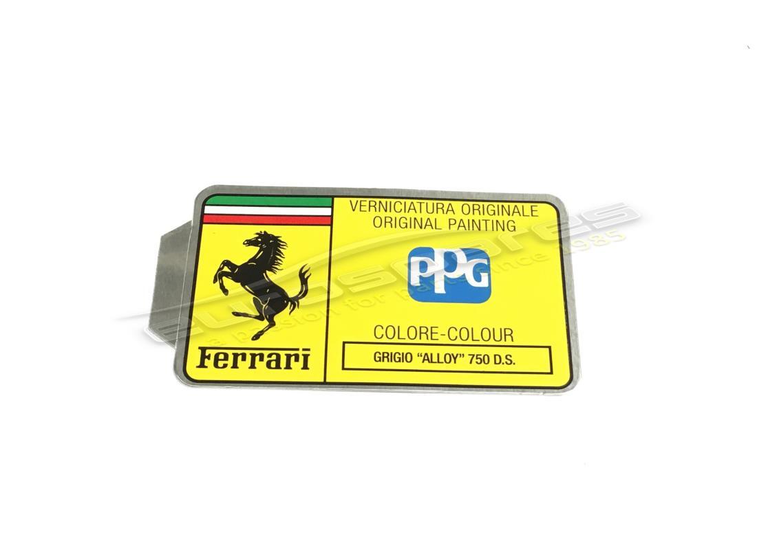 NEW FERRARI PPG PAINT TAG. PART NUMBER MC361558 (1) new ferrari ppg paint tag. part number mc361558 (1)