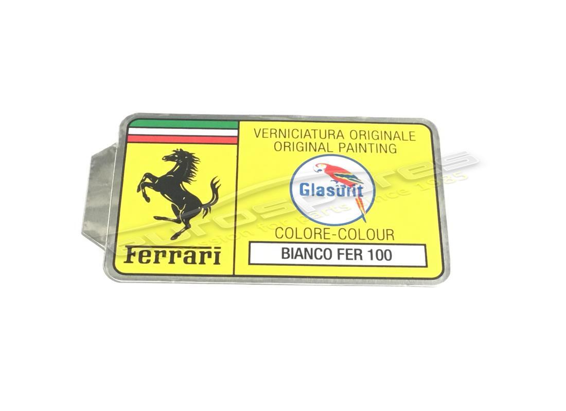 NEW FERRARI GLASURIT PAINT CODE STICKER (CIRCLE). PART NUMBER ER361530 (1) new ferrari glasurit paint code sticker (circle). part number er361530 (1)