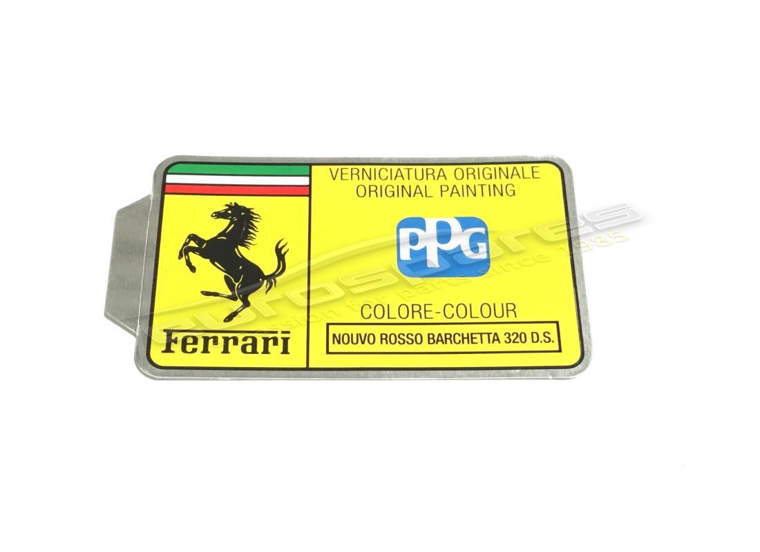 NEW FERRARI PPG PAINT CODE STICKER. PART NUMBER ER361571 (1) new ferrari ppg paint code sticker. part number er361571 (1)