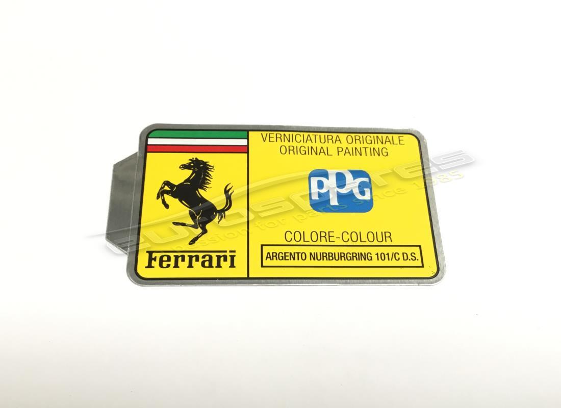 NEW FERRARI PPG PAINT TAG. PART NUMBER MC361557 (1) new ferrari ppg paint tag. part number mc361557 (1)