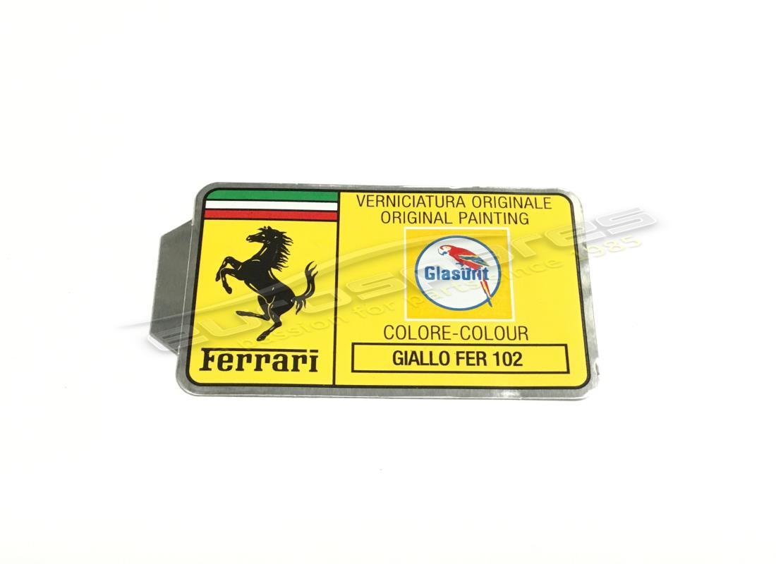 NEW FERRARI GLASURIT PAINT TAG. PART NUMBER MC36152 (1) new ferrari glasurit paint tag. part number mc36152 (1)