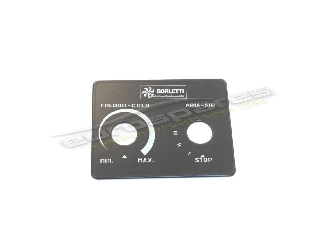 NEW FERRARI AIR CON INFORMATION PLATE. PART NUMBER 105909 (1) new ferrari air con information plate. part number 105909 (1)