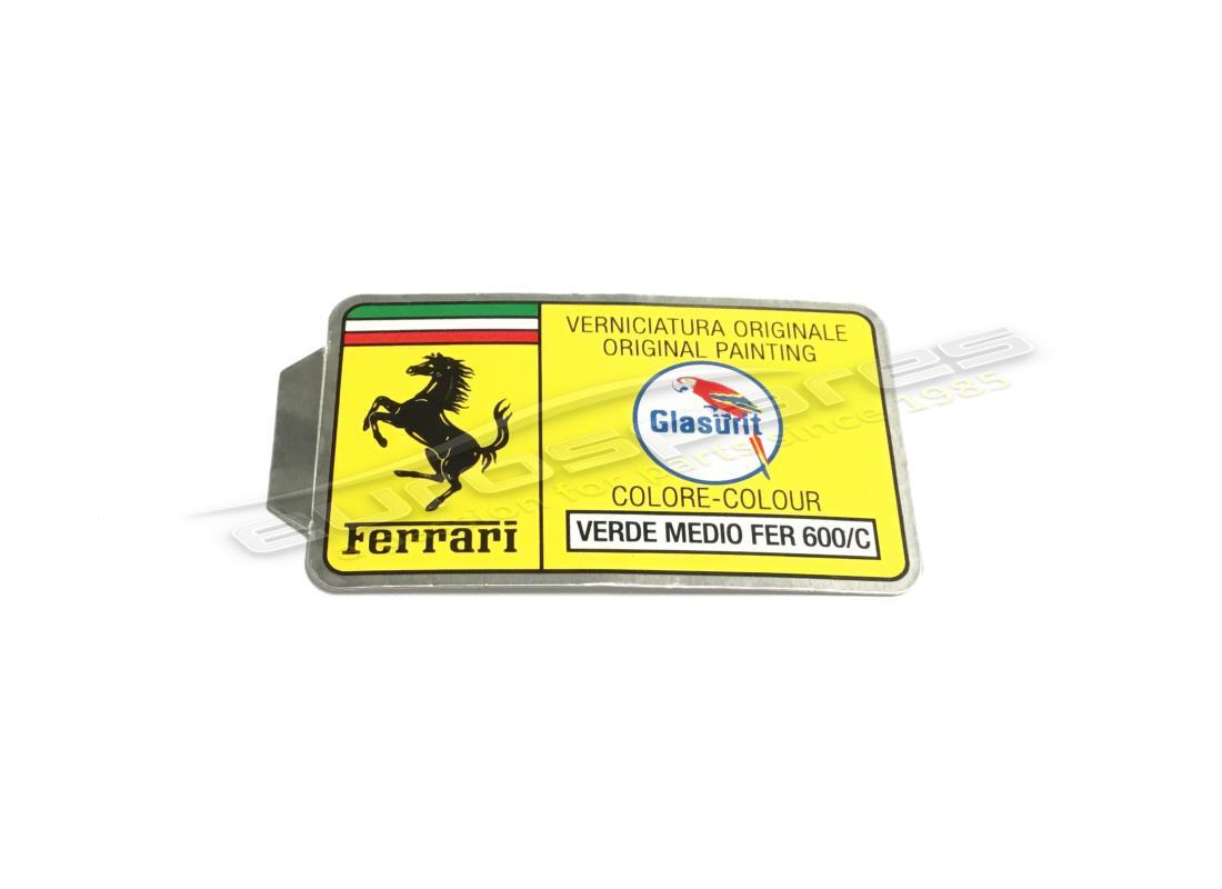 NEW FERRARI GLASURIT PAINT CODE STICKER (CIRCLE). PART NUMBER ER361534 (1) new ferrari glasurit paint code sticker (circle). part number er361534 (1)