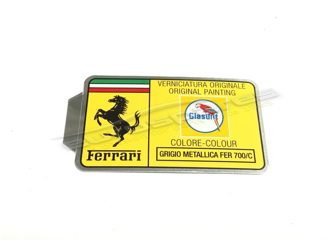 NEW FERRARI GLASURIT PAINT TAG. PART NUMBER MC36156 (1) new ferrari glasurit paint tag. part number mc36156 (1)