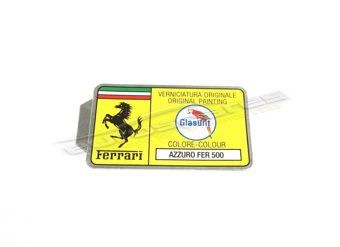 NEW FERRARI GLASURIT PAINT CODE STICKER (CIRCLE). PART NUMBER ER361537 (1) new ferrari glasurit paint code sticker (circle). part number er361537 (1)
