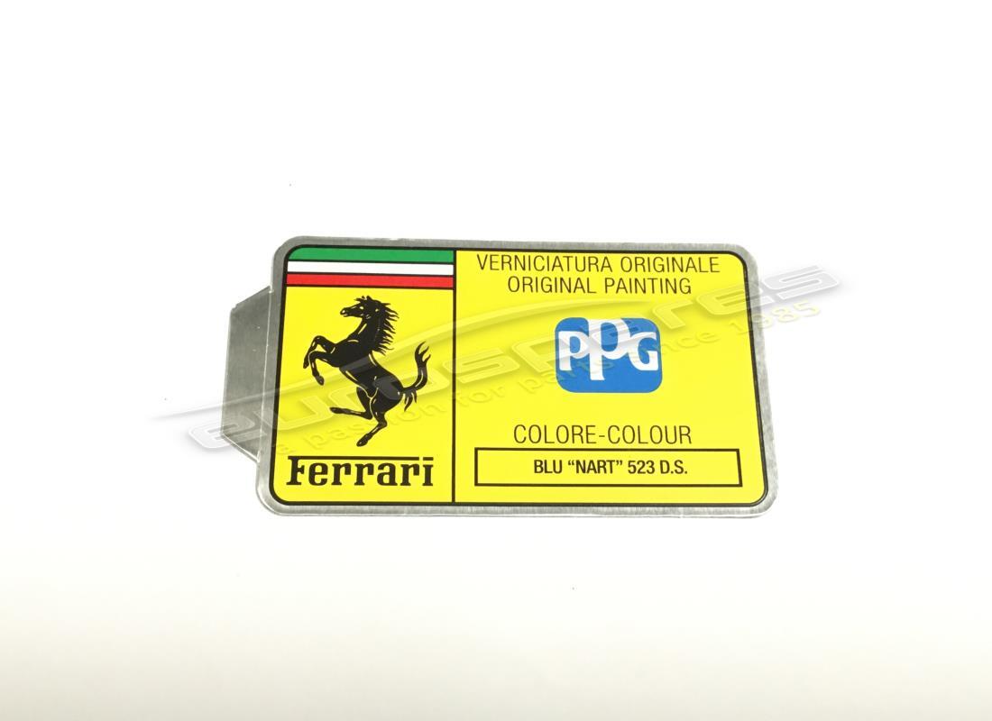 NEW FERRARI PPG PAINT TAG. PART NUMBER MC361561 (1) new ferrari ppg paint tag. part number mc361561 (1)