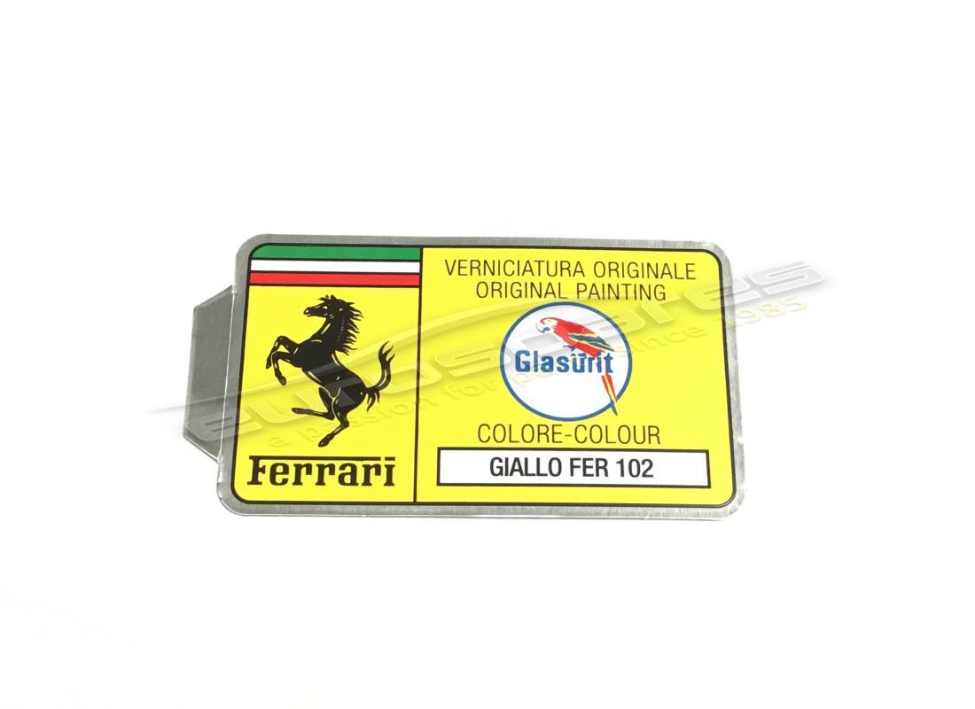 NEW FERRARI GLASURIT PAINT CODE STICKER (CIRCLE). PART NUMBER ER361532 (1) new ferrari glasurit paint code sticker (circle). part number er361532 (1)