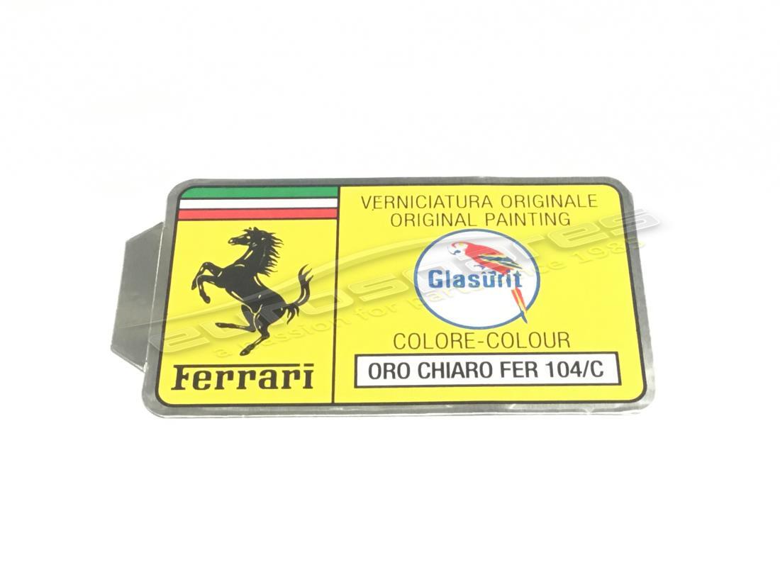 NEW FERRARI GLASURIT PAINT CODE STICKER (CIRCLE). PART NUMBER ER361533 (1) new ferrari glasurit paint code sticker (circle). part number er361533 (1)
