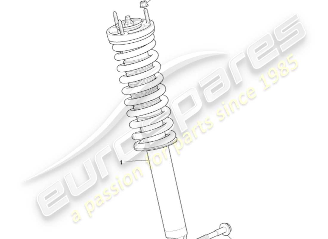 aston martin db9 (2004) rear spring & damper, 09my on parts diagram