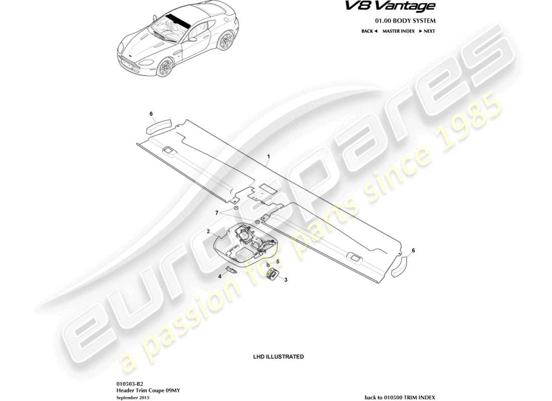 part diagram containing part number fg43-m4d4515-aa
