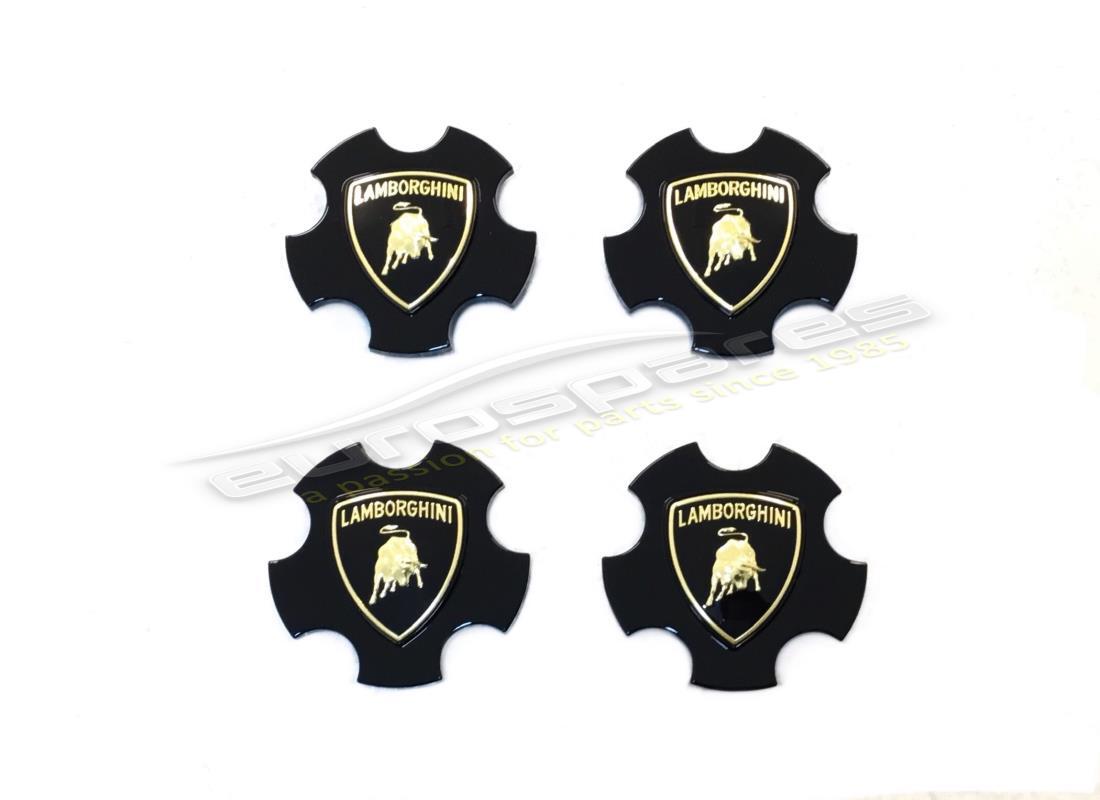 NEW LAMBORGHINI KIT CAL.SHINY BLACK+CORD BADGE. PART NUMBER 0R1400139 (1) new lamborghini kit cal.shiny black+cord badge. part number 0r1400139 (1)