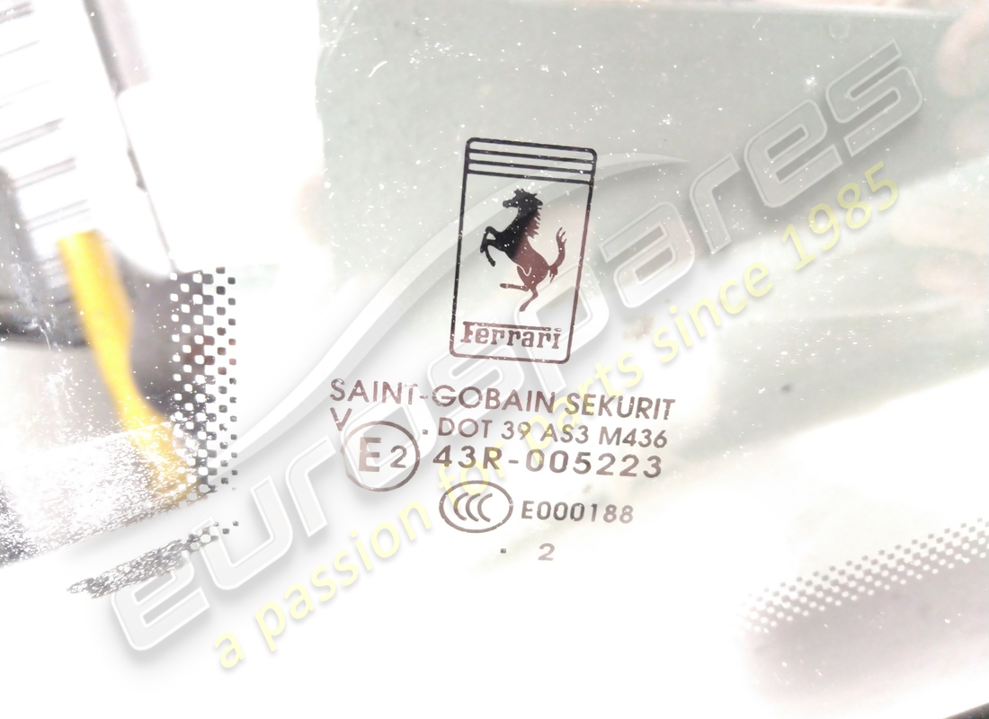 USED FERRARI LH REAR WINDOW PRIVACY. PART NUMBER 84706500 (2) used ferrari lh rear window privacy. part number 84706500 (2)