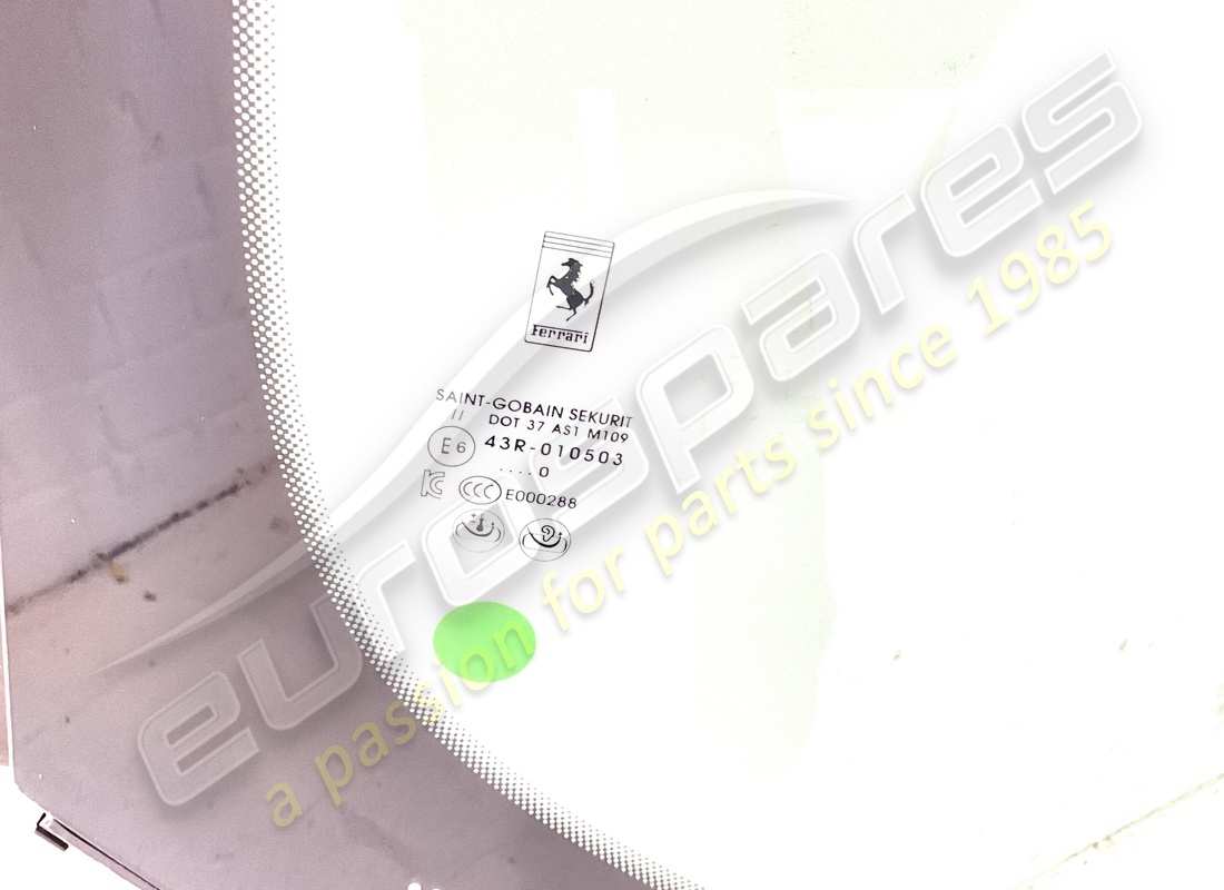 NEW FERRARI WINDSCREEN - ATHERMIC VERSION APPLICABLE AFTER DEPLETION OF 938936. PART NUMBER 768299 (2) new ferrari windscreen - athermic version applicable after depletion of 938936. part number 768299 (2)