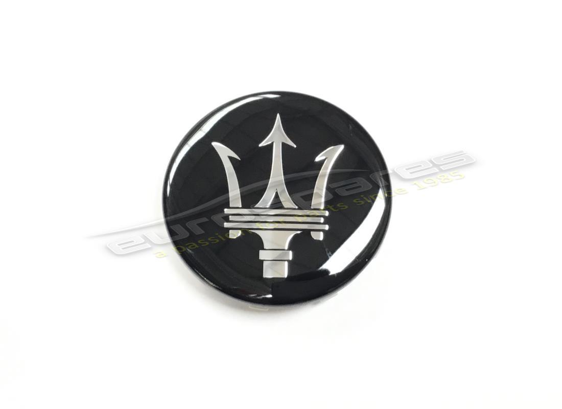 NEW MASERATI WHEEL BADGE BLACK PACK. PART NUMBER 670119683 (1) new maserati wheel badge black pack. part number 670119683 (1)