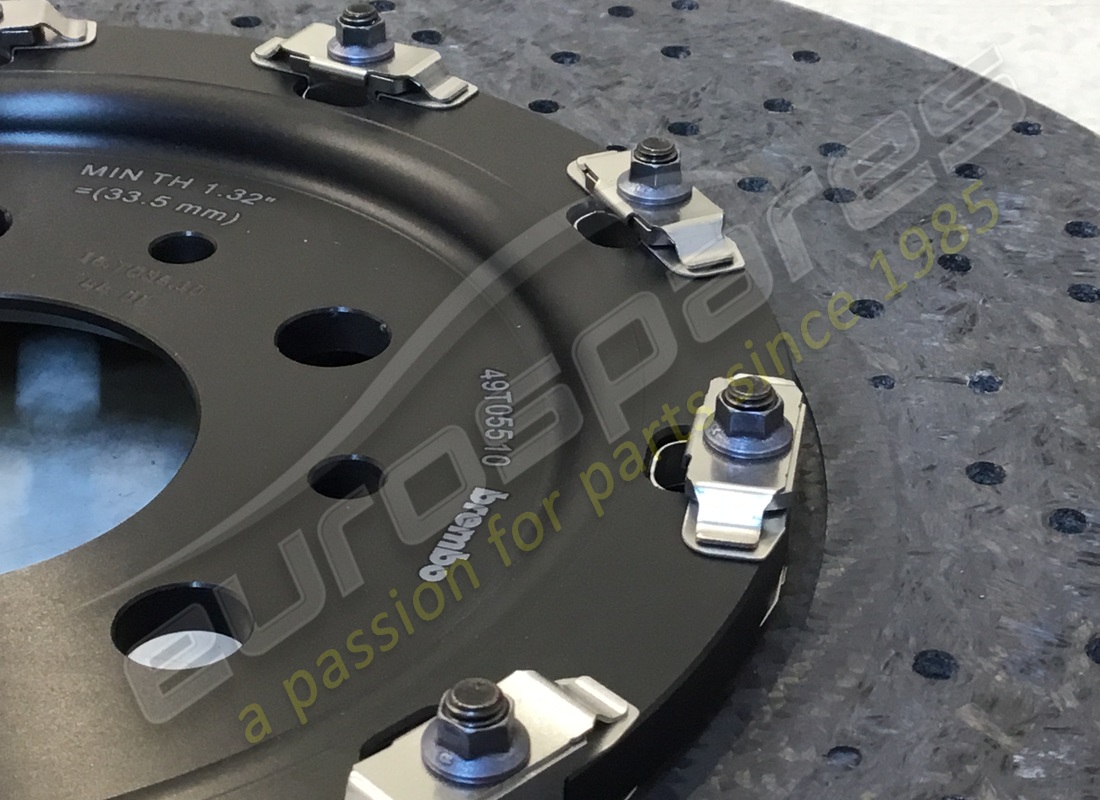 new ferrari front brake disc, carbon ceramic version. part number 240531 (3)