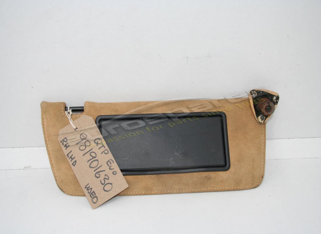 USED Ferrari PARASOLE DX. ALCANTARA BEIGE . PART NUMBER 981901630 (1)