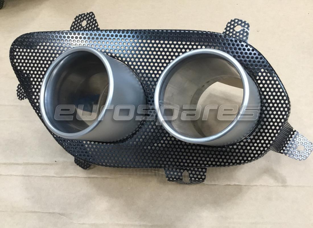 NEW FERRARI RH TAILPIPES WITH MESH. PART NUMBER 88873700 (1) new ferrari rh tailpipes with mesh. part number 88873700 (1)
