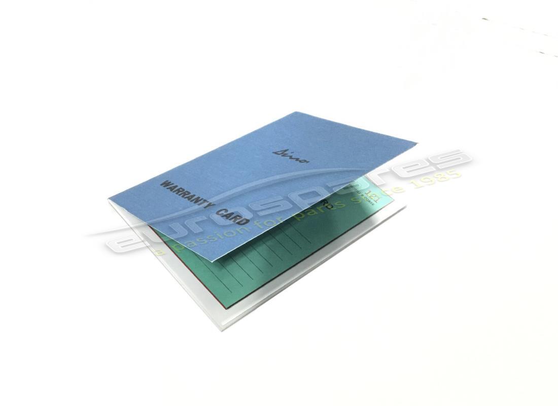NEW FERRARI DINO WAR/SERV BOOKLET (ENGLISH VERSION )(COPY)TO CHASSIS NUMBER. PART NUMBER MC601917 (1) new ferrari dino war/serv booklet (english version )(copy)to chassis number. part number mc601917 (1)