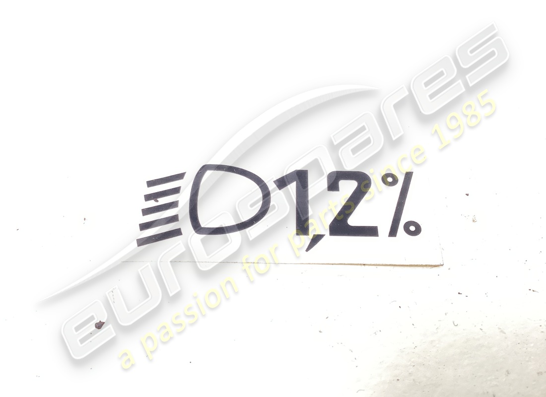 NEW LAMBORGHINI LABEL. PART NUMBER 400010366L (1) new lamborghini label. part number 400010366l (1)