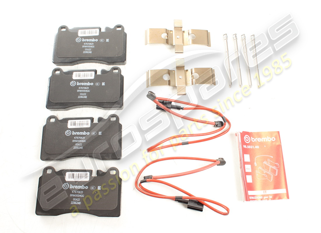 NEW FERRARI REAR PADS SET. PART NUMBER 70002443 (1) new ferrari rear pads set. part number 70002443 (1)