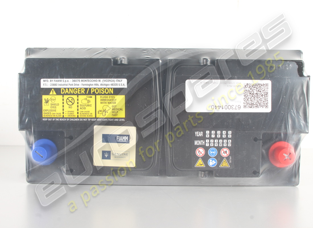 NEW MASERATI BATTERY. PART NUMBER 673001440 (5) new maserati battery. part number 673001440 (5)