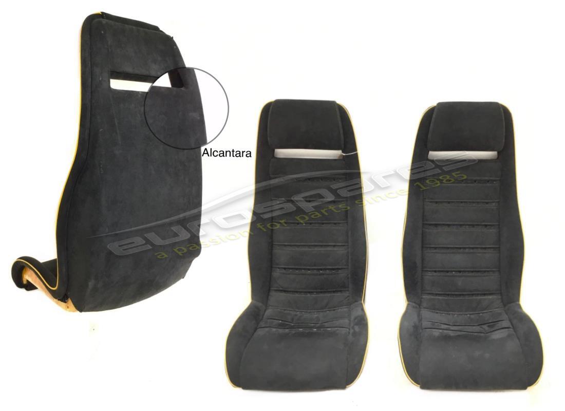 USED LAMBORGHINI PAIR SEATS IN ALCANTARA. PART NUMBER 009435014B (1) used lamborghini pair seats in alcantara. part number 009435014b (1)