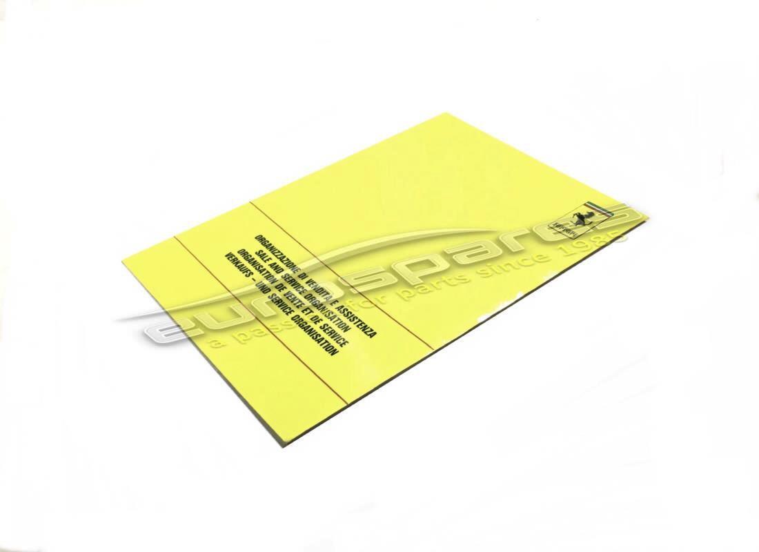 NEW (OTHER) FERRARI DEALER NETWORK BOOK. PART NUMBER FHAN206 (1) new (other) ferrari dealer network book. part number fhan206 (1)