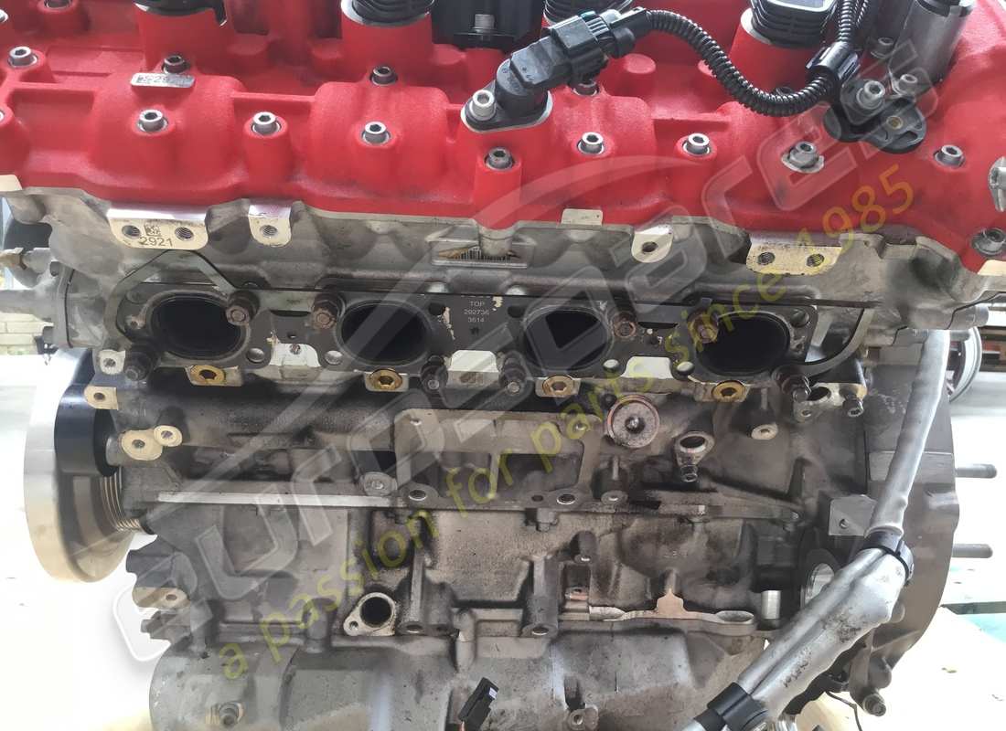 USED FERRARI CALIFORNIA T ENGINE. PART NUMBER 312699 (8) used ferrari california t engine. part number 312699 (8)