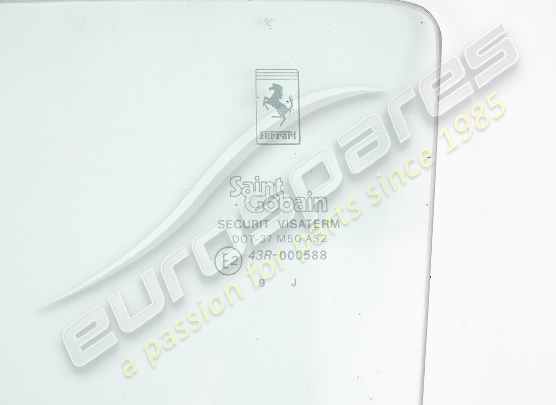 NEW FERRARI LH DOOR GLASS. PART NUMBER 61758000 (2) new ferrari lh door glass. part number 61758000 (2)