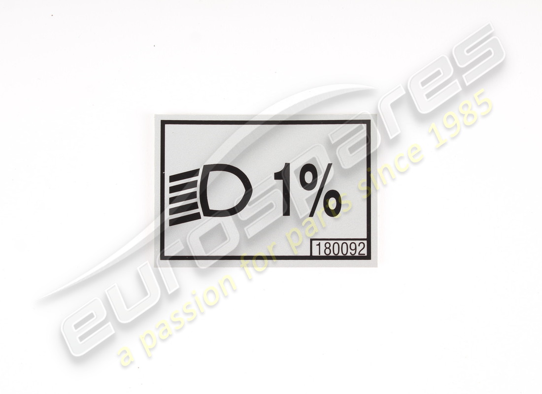 NEW FERRARI PLATE.. PART NUMBER 180092 (1) new ferrari plate.. part number 180092 (1)
