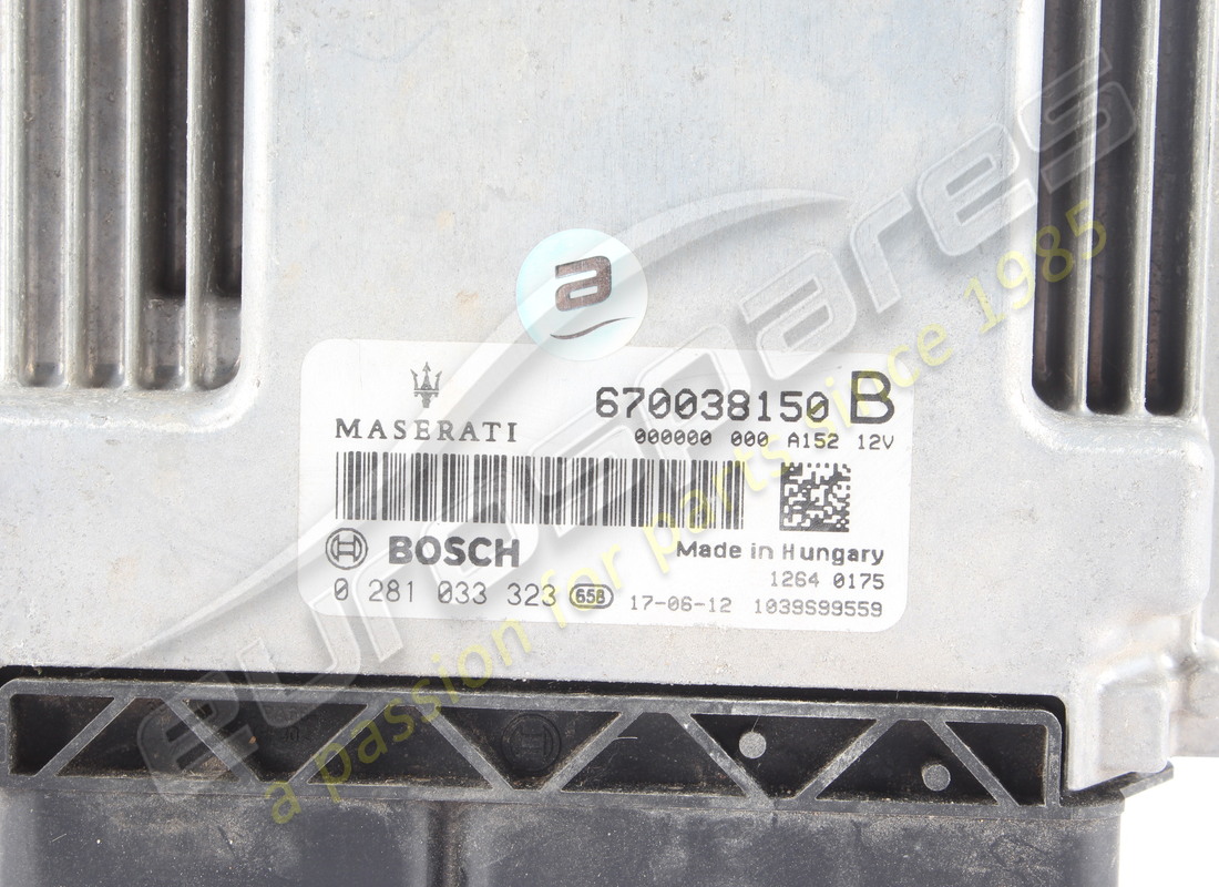 used maserati diesel ignition ecu (hw). part number 670038150 (2)