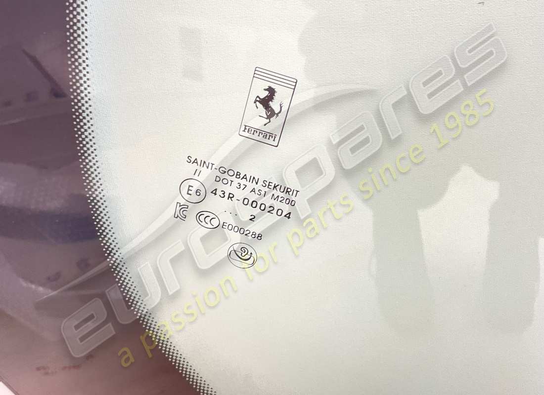 NEW FERRARI WINDSCREEN. PART NUMBER 897059 (2) new ferrari windscreen. part number 897059 (2)