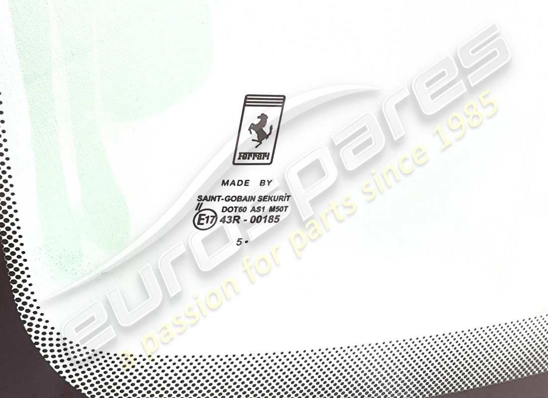 NEW FERRARI WINDSHIELD.. PART NUMBER 66381300 (2) new ferrari windshield.. part number 66381300 (2)