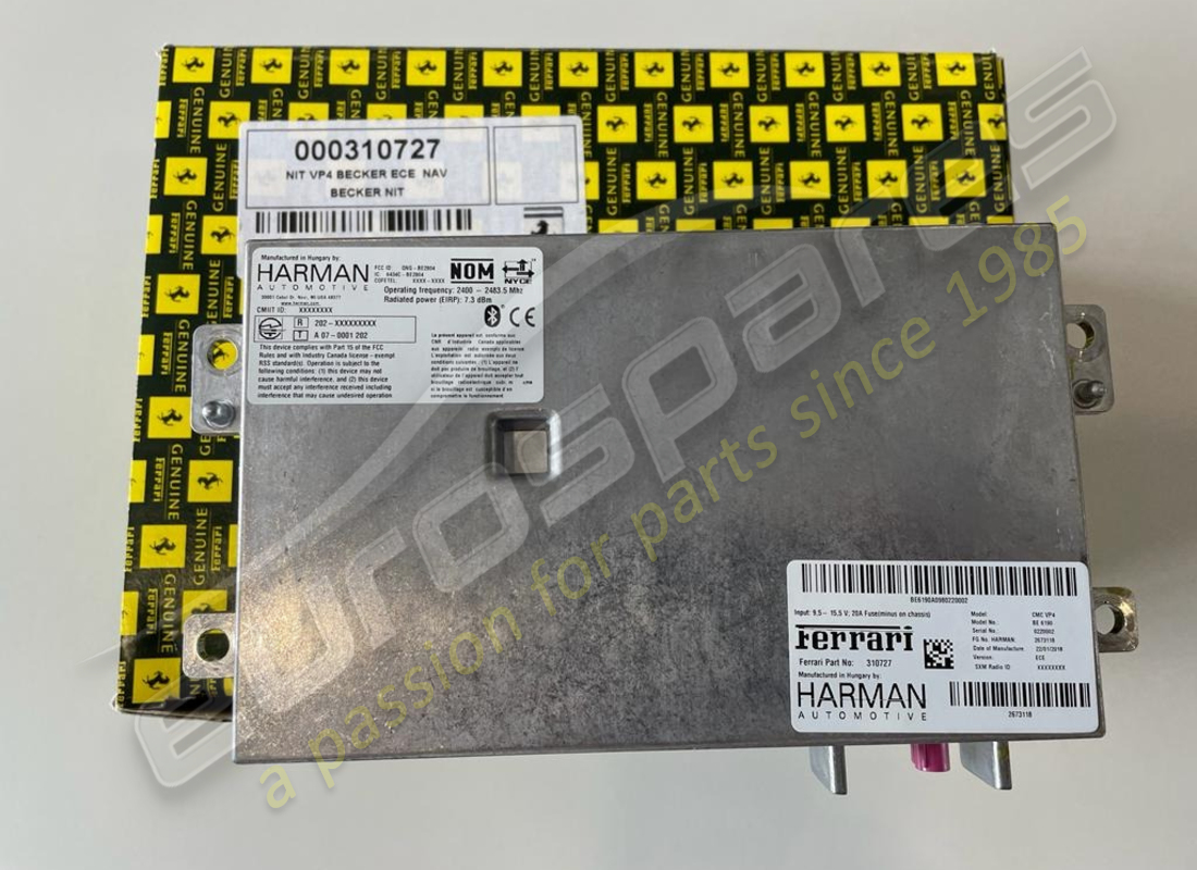 NEW FERRARI BECKER NIT. PART NUMBER 310727 (2) new ferrari becker nit. part number 310727 (2)