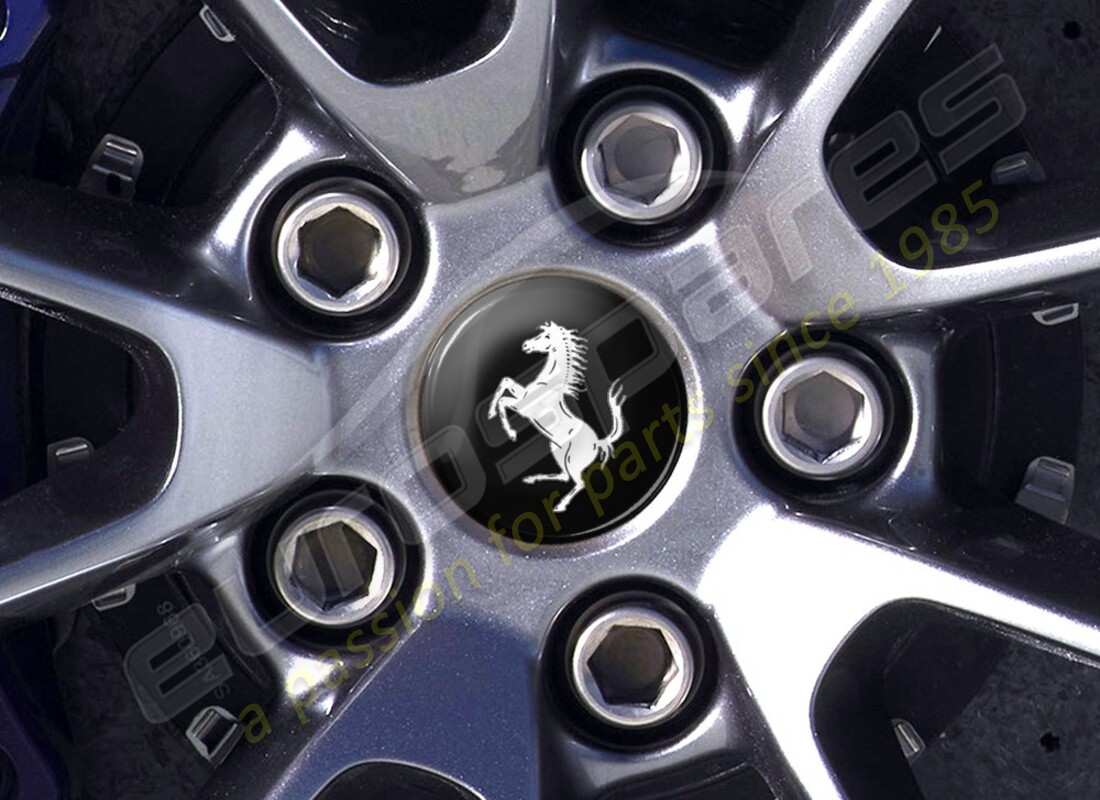 new ferrari wheel caps set, black. part number 70004869 (1)