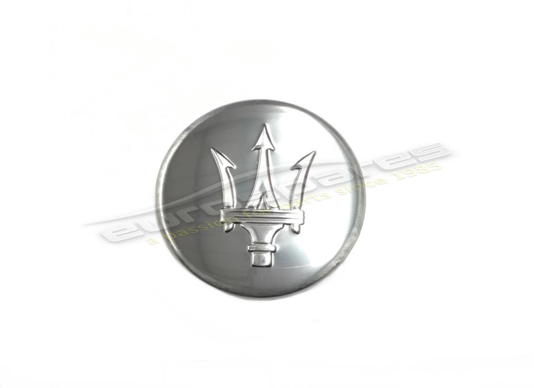 NEW MASERATI WHEEL BADGE DARK CHROME. PART NUMBER 82330902 (1) new maserati wheel badge dark chrome. part number 82330902 (1)