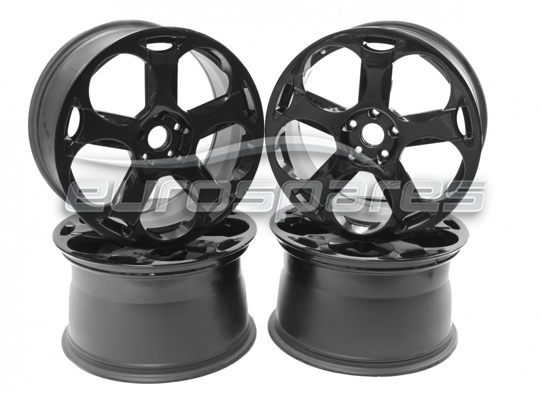 NEW Lamborghini CASSIOPEA SHINY BLACK WHEELS SET . PART NUMBER LWHE021 (1)