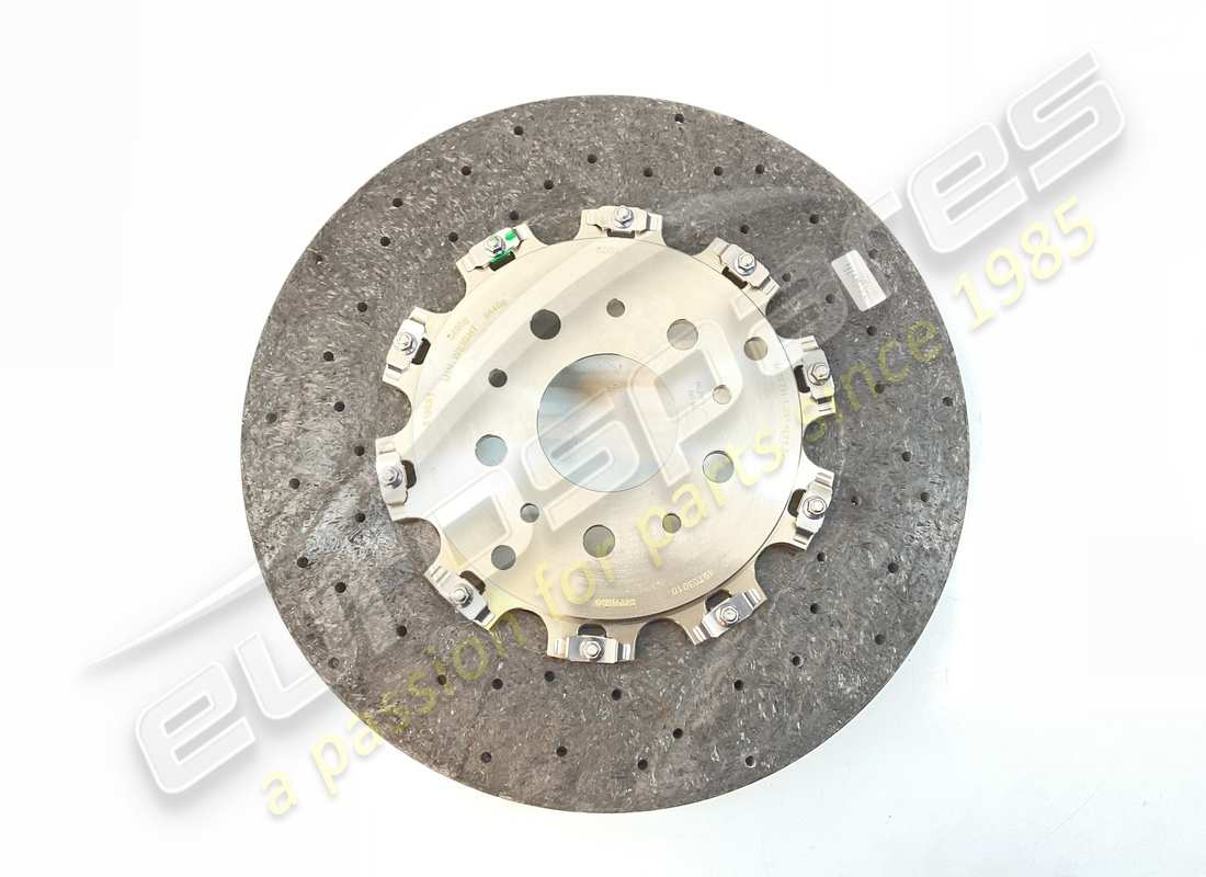 NEW FERRARI REAR BRAKE DISC, CARBON CERAMIC VERSION. PART NUMBER 216835 (1) new ferrari rear brake disc, carbon ceramic version. part number 216835 (1)