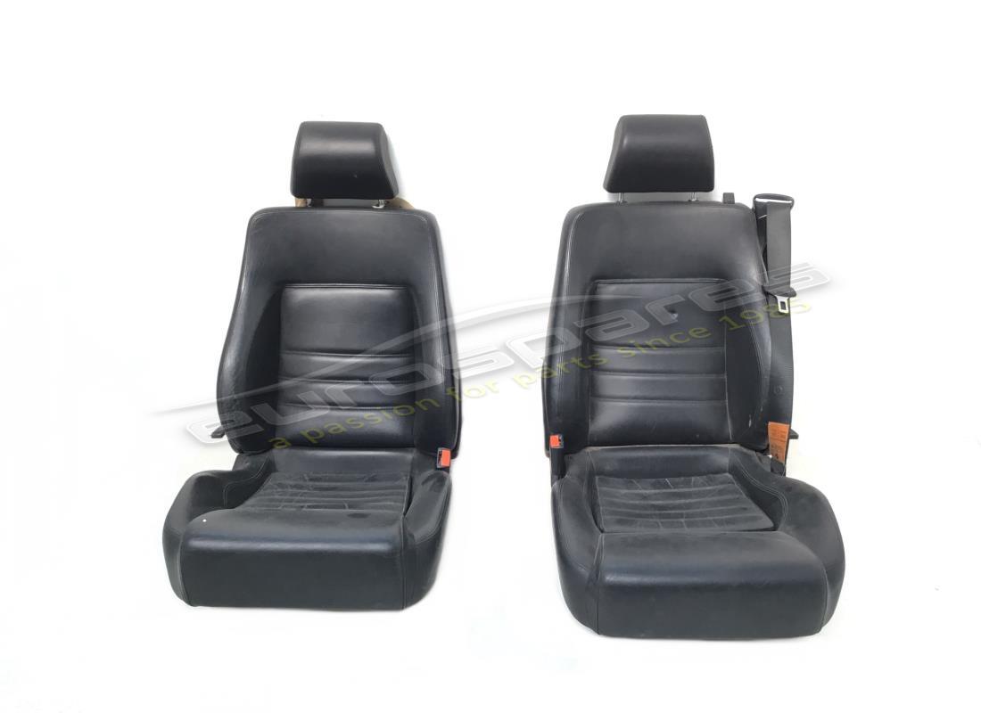 used ferrari pair of black seats. part number 900114700 (1)